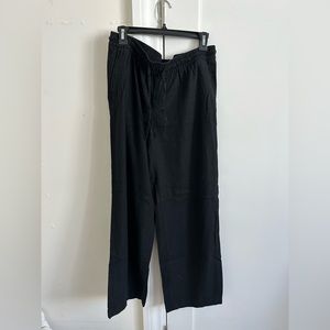 old navy black linen pants size M women’s